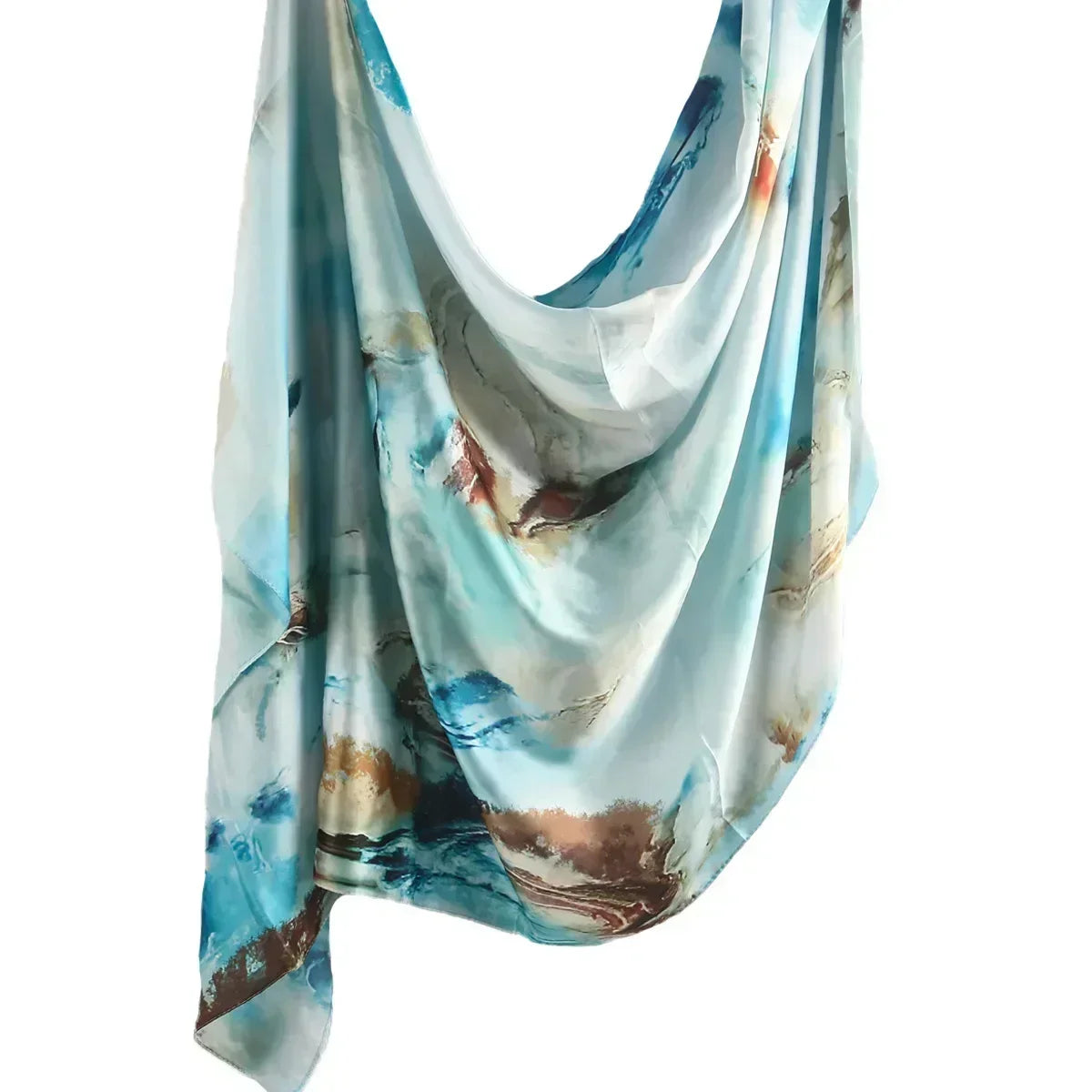 180*85cm Premium Ombre Marble Water Print Shawl Hijab Scarves